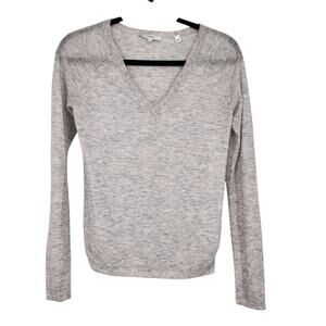 Vince Wool Cashmere Blend Long Sleeve V Neck Sweater Size Small